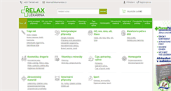 Desktop Screenshot of lekarnarelax.cz