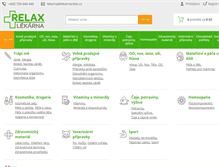 Tablet Screenshot of lekarnarelax.cz